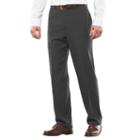 Big & Tall Haggar&reg; Eclo&trade; Stria No-iron Classic-fit Flat-front Dress Pants, Men's, Size: 52x30, Grey