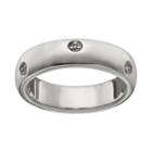 Diamond Accent Platinum Over Silver Wedding Ring, Women's, Size: 12, White