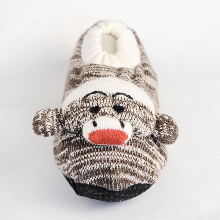 Girls Muk Luks Sock Monkey Slippers, Girl's, Size: 9-11, Brown