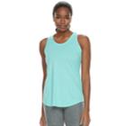 Women's Tek Gear&reg; Jersey Racerback Tank, Size: Xs Tall, Turquoise/blue (turq/aqua)