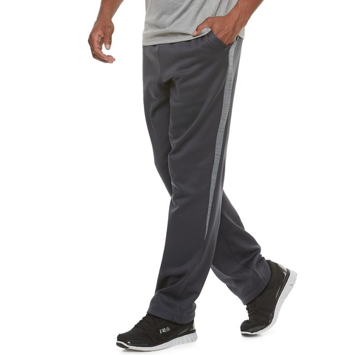 Men's Tek Gear&reg; Performance Fleece Pants, Size: Small, Dark Grey