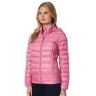 Women's Heat Keep Down Hooded Puffer Jacket, Size: Xl, Brt Purple