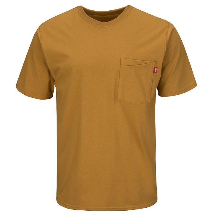 Men's Red Kap Solid Workwear Tee, Size: Xl, Brown