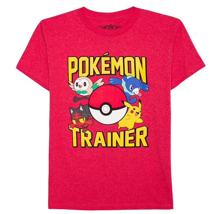 Boys 8-20 Pokemon Group Tee, Boy's, Size: Small, Med Pink