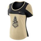 Women's Nike Purdue Boilermakers Enzyme-washed Colorblock Tee, Size: Medium, Multicolor