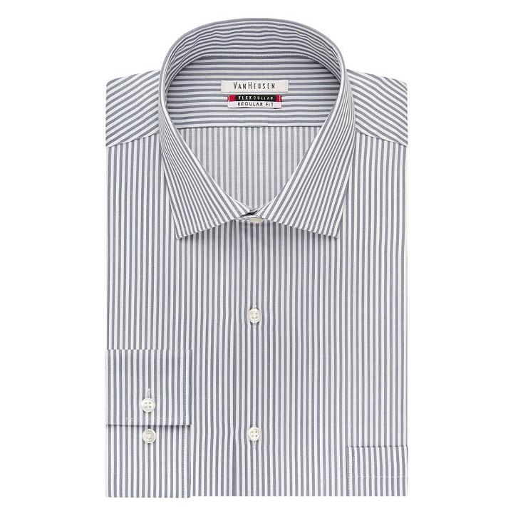 Big & Tall Van Heusen Flex-collar Dress Shirt, Men's, Size: 18.5 34/5b, Grey Other