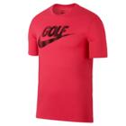 Men's Nike Dri-fit Golf Logo Tee, Size: Large, Dark Pink