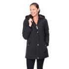 Women's Apt. 9&reg; Hooded A-line Parka, Size: Xl, Black