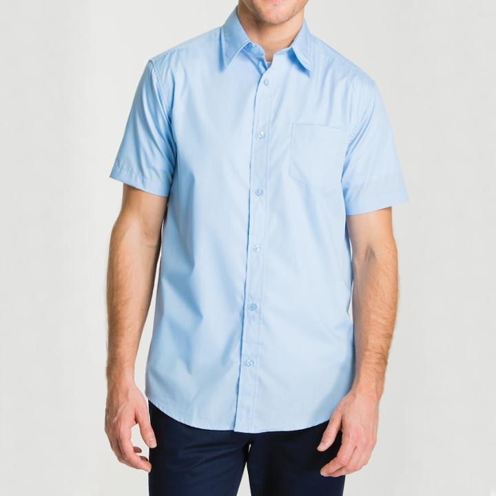 Men's Lee School Uniform Slim-fit Oxford Button-down Shirt, Size: Xl, Blue