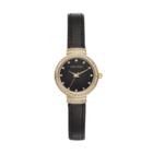 Armitron Women's Crystal Leather Watch - 75/5491bkgpbk, Size: Small, Black