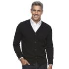 Men's Croft & Barrow&reg; Classic-fit True Comfort Easy-care Cardigan Sweater, Size: Xl, Black