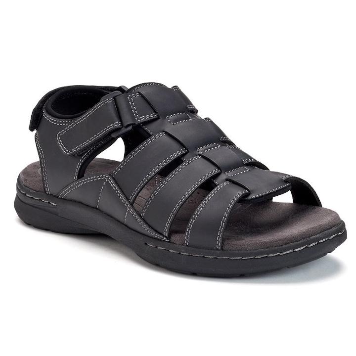 Croft & Barrow&reg; Gary Men's Ortholite Sandals, Size: Medium (12), Black