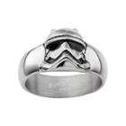 Star Wars: Episode Vii The Force Awakens Men's Stainless Steel Stormtrooper Ring, Size: 12, Grey