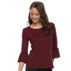 Juniors' So&reg; Ruffle Sleeve Tee, Teens, Size: Xs, Pink
