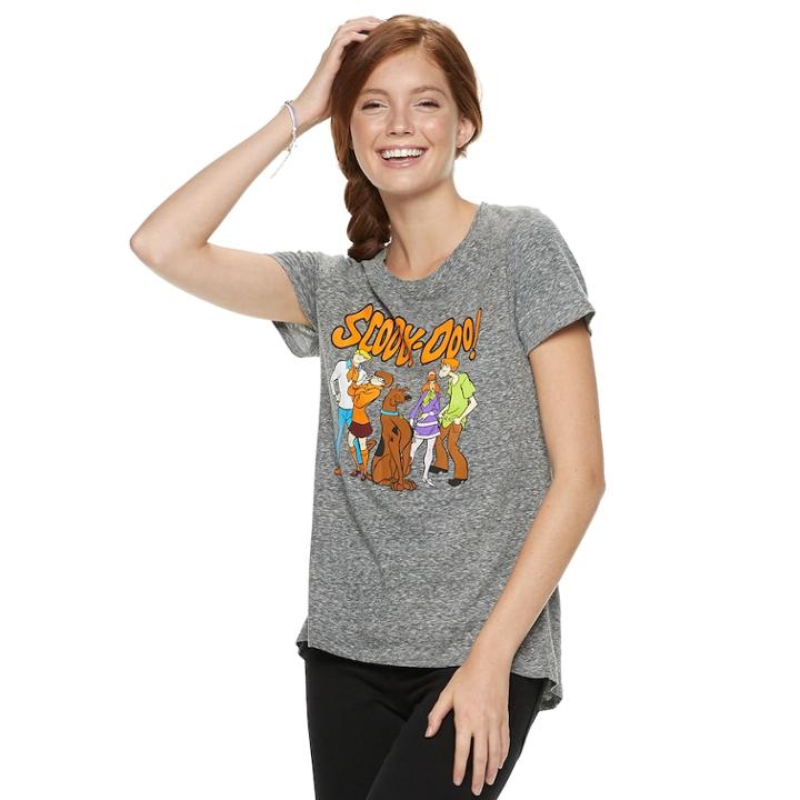 Juniors' Scooby-doo Tee, Teens, Size: Medium, Grey (charcoal)