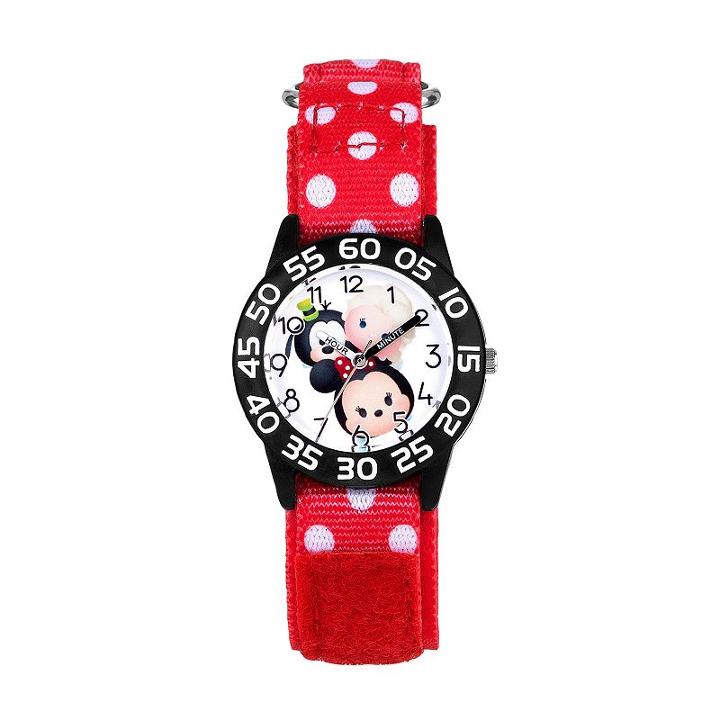 Disney's Tsum Tsum Minnie Mouse, Goofy & Elsa Kids' Time Teacher Watch, Girl's, Multicolor