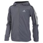 Boys 8-20 Adidas Essential Wind Jacket, Size: Large, Dark Grey