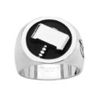 Avengers Thor Stainless Steel Ring - Men, Size: 10, Black