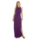 Women's Chaps Sequin-trim Evening Gown, Size: 12, Purple