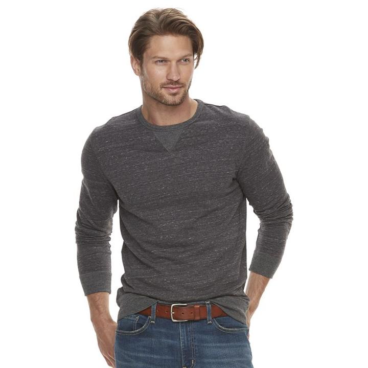 Men's Sonoma Goods For Life&trade; Modern-fit Double-knit Tee, Size: Xl, Dark Grey