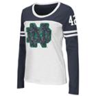 Women's Campus Heritage Notre Dame Fighting Irish Hornet Football Tee, Size: Small, Blue (navy)