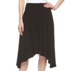 Women's Apt. 9&reg; Shark-bite Midi Skirt, Size: Xxl, Black