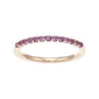 Boston Bay Diamonds 14k Gold Amethyst Stack Ring, Women's, Size: 8, Purple