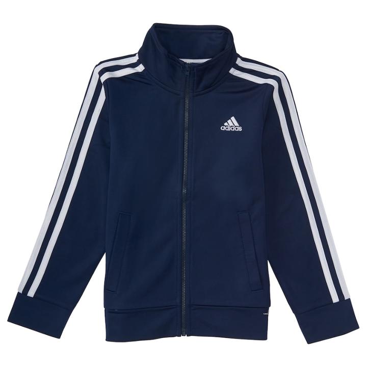 Boys 4-7x Adidas Iconic Tricot Jacket, Size: 4, Blue (navy)