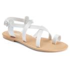 Sonoma Goods For Life&trade; Women's Crisscross Strap Sandals, Size: Large, White