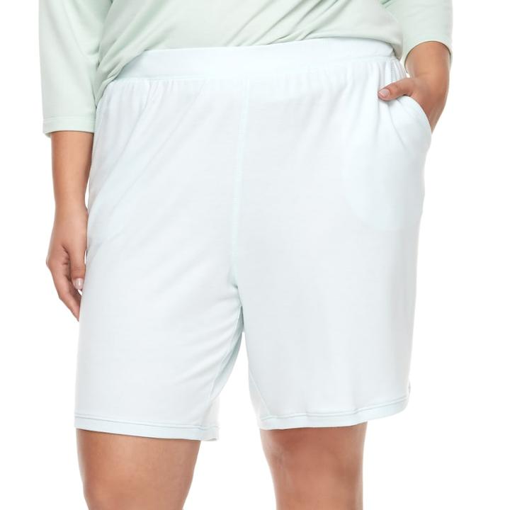 Plus Size Sonoma Goods For Life&trade; Bermuda Pajama Shorts, Women's, Size: 3xl, Light Blue