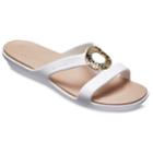 Crocs Sanrah Women's Slide Sandals, Size: 11, White