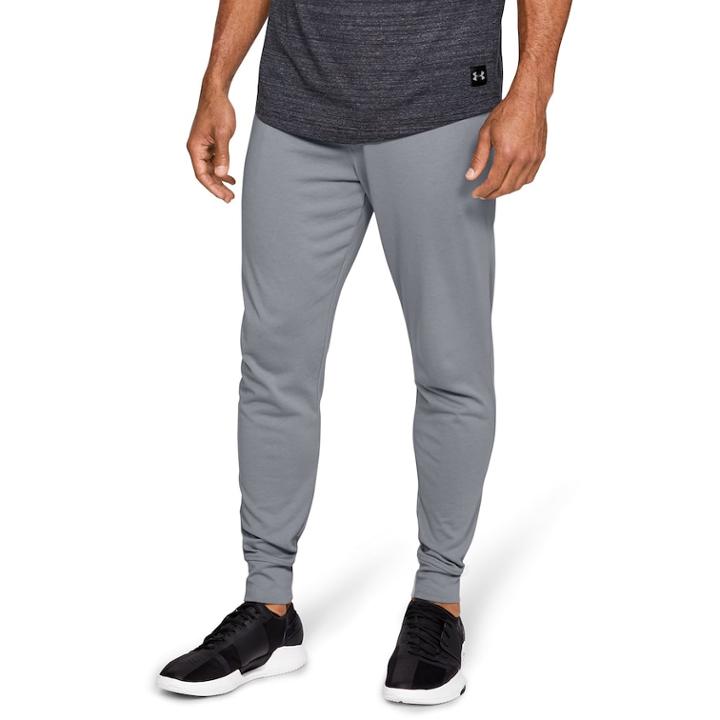 Men's Under Armour Rival Jersey Jogger Pants, Size: Medium, Med Grey