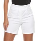 Women's Briggs Super Stretch Twill Shorts, Size: 16, Natural