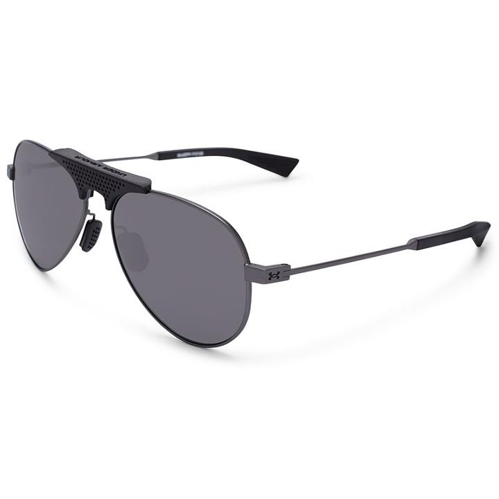 Men's Under Armour Getaway Polarized Aviator Sunglasses, Grey