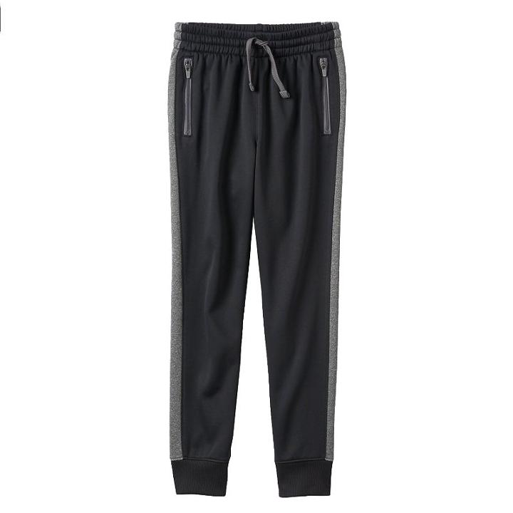 Boys 4-10 Jumping Beans&reg; Fleece-lined Performance Jogger Pants, Boy's, Size: 4, Black