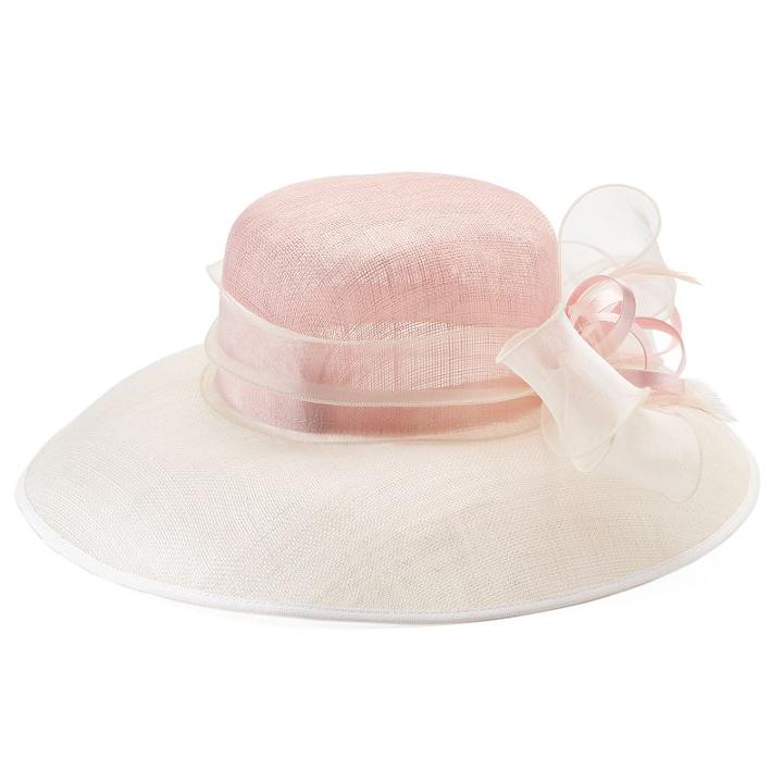 Riviera Sinamay Down Brim Hat, Women's, Light Pink