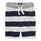 Boys 4-12 Oshkosh B'gosh&reg; Rolled French Terry Shorts, Size: 4/5, Indigo Stripe