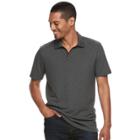 Men's Apt. 9&reg; Flex Stretch Pique Notch-collar Polo, Size: Small, Dark Blue