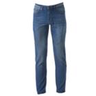 Men's Dusted Straight-leg Jeans, Size: 40x32, Med Blue
