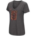 Women's Under Armour San Francisco Giants Heat Gear Streak Tee, Size: Xlrg Av/rg, Dark Grey