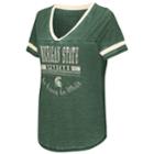 Women's Campus Heritage Michigan State Spartans Gunther Jersey Tee, Size: Xxl, Dark Green