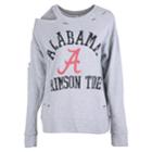 Women's Alabama Crimson Tide Distressed Sweatshirt, Size: Medium, Grey