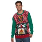 Men's Light-up Ugly Christmas Sweater, Size: Xl, Med Red