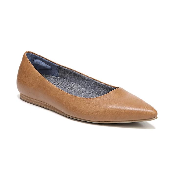 Dr. Scholl's Leader Women's Flats, Size: Medium (9), Dark Beige