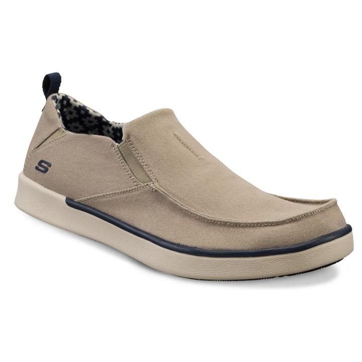 Skechers Boyar Lented Men's Slip-on Shoes, Size: 9, Lt Brown