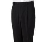 Men's Adolfo Classic-fit Solid Pleated Black Suit Pants, Size: 40x30