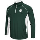 Men's Campus Heritage Michigan State Spartans Airstream Quarter-zip Top, Size: Xxl, Dark Green