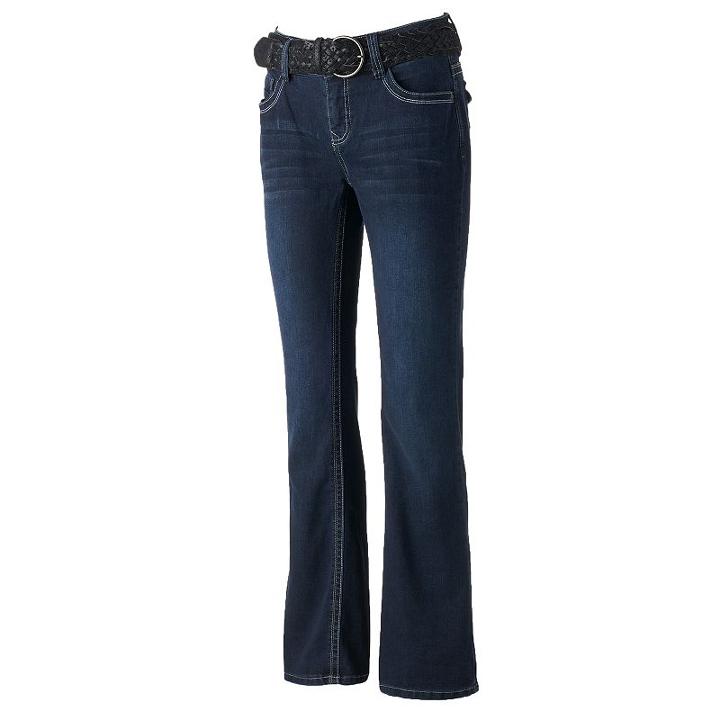 Women's Angels Tummy Slimming Bootcut Jeans, Size: 16, Ovrfl Oth