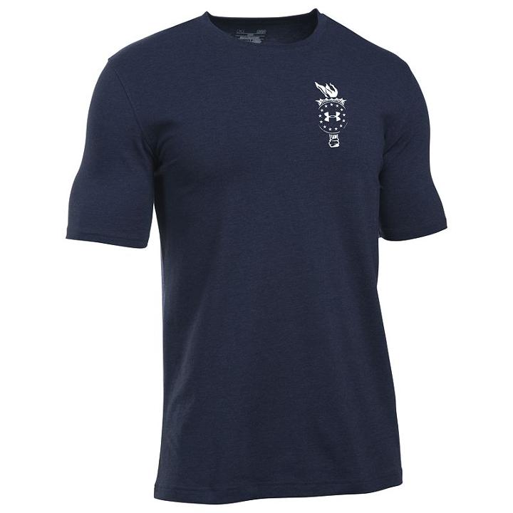 Men's Under Amrour Home Of The Brave Tee, Size: Large, Blue (navy)