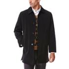 Big & Tall Haggar&reg; Classic-fit Bonded Rain Coat, Men's, Size: Xl Tall, Black